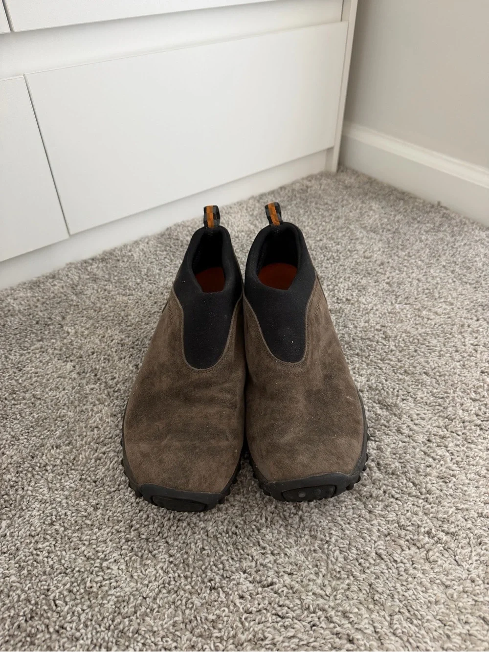 Merrell Men's Brown Slip-On Suede Loafers